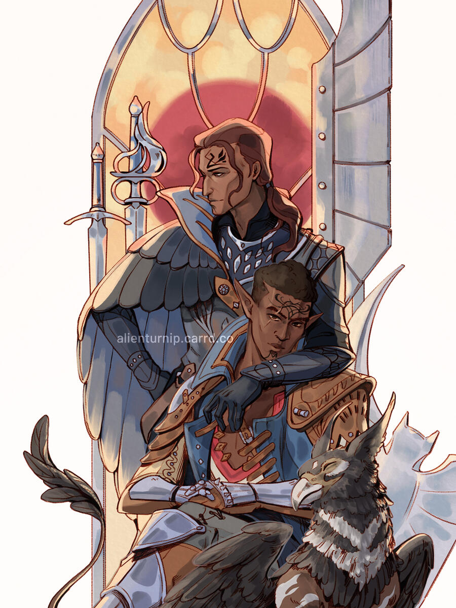 Davrin, Assan and Rook. Dragon Age Fan Art (2026)