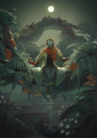 Dream of Fanewick. Personal Artwork, Based on a Daggerheart Tabletop Campaign (2025)